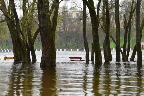В Гомеле затопило главный городской пляж В Гомеле затопило главный городской пляж