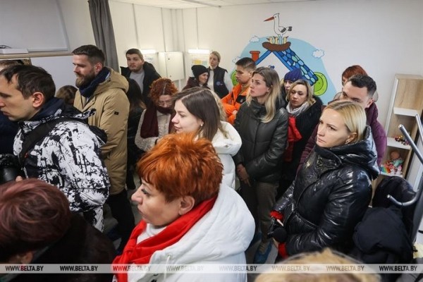 Инфоцентр для беженцев открыли возле автодорожного пункта пропуска «Брест»