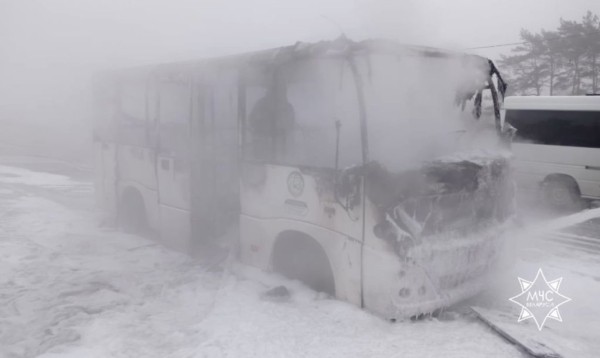 В Минске горел автобус