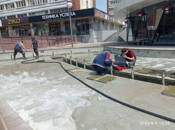 Фонтан на Советской в Бресте без воды. Причина