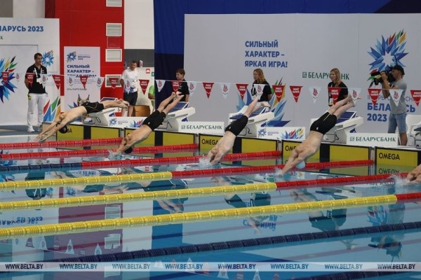 На базе Дворца водных видов спорта в Бресте завершились состязания по плаванию в рамках II Игр стран СНГ