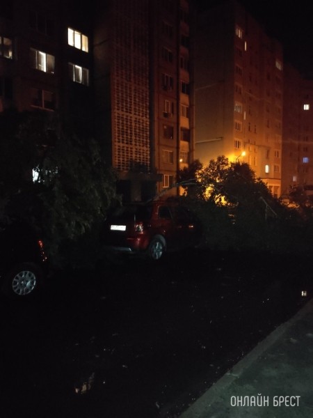 Ураганный ветер, бушевавший в Пинске, наворотил дел Ураганный ветер, бушевавший в Пинске, наворотил дел