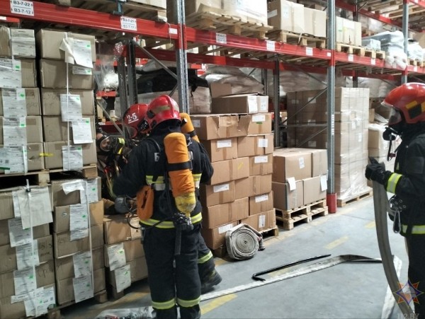 Учения МЧС прошли на аккумуляторном заводе под Брестом