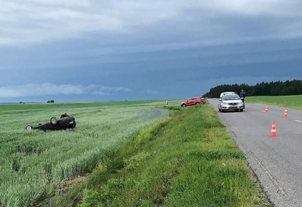 Мать ребенка во время движения решила поднять игрушку - Volkswagen вылетел в кювет Мать ребенка во время движения решила поднять игрушку - Volkswagen вылетел в кювет